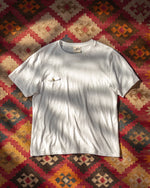 Single stitch slub pocket tee - White