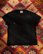 Single stitch slub pocket tee - Black