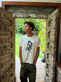 Sand slub pocket tee - Shark