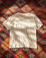 Single stitch slub pocket tee V-2 - SAND