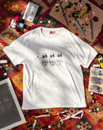 Single stitch slub pocket tee - White