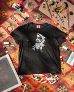 Single stitch slub pocket tee - Black