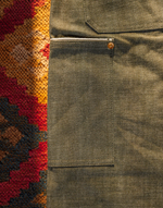 Green selvedge denim double knee's