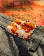Green selvedge denim double knee's